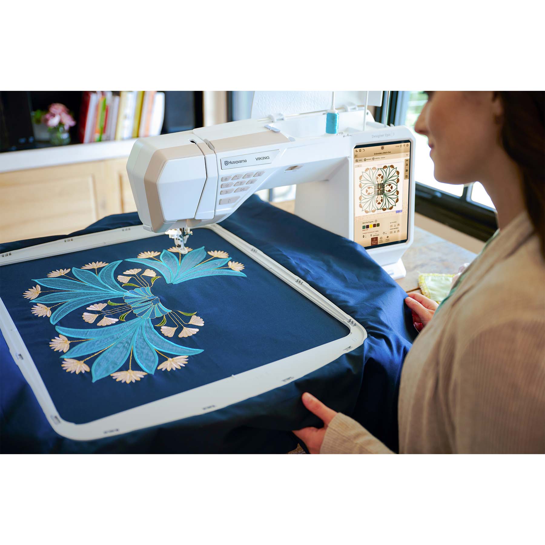HUSQVARNA® VIKING® DESIGNER EPIC™ 3 Sewing & Embroidery Machine Starlight Bronze - Image 7