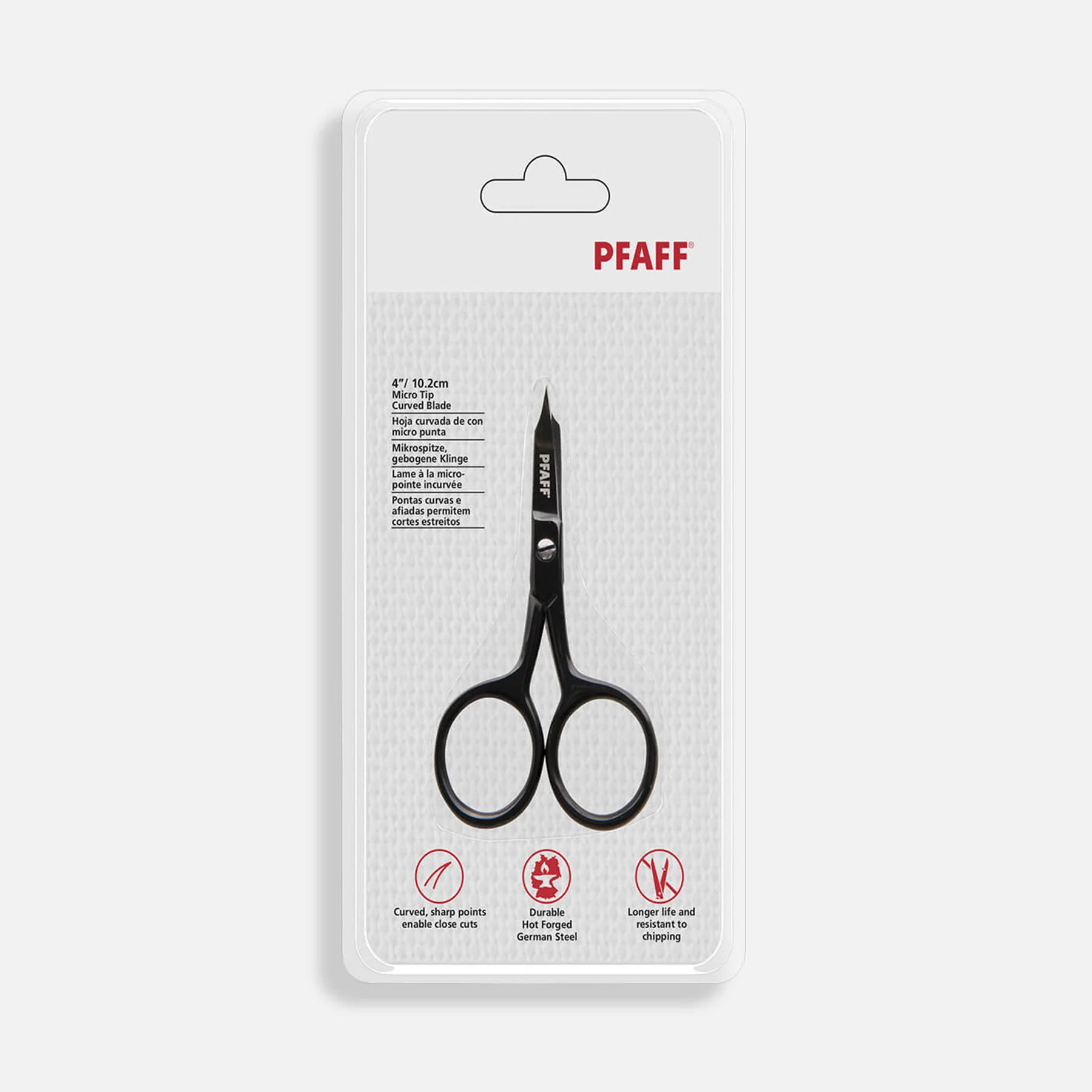PFAFF® 10.2cm Micro Tip Curved Blade Scissor - Image 3