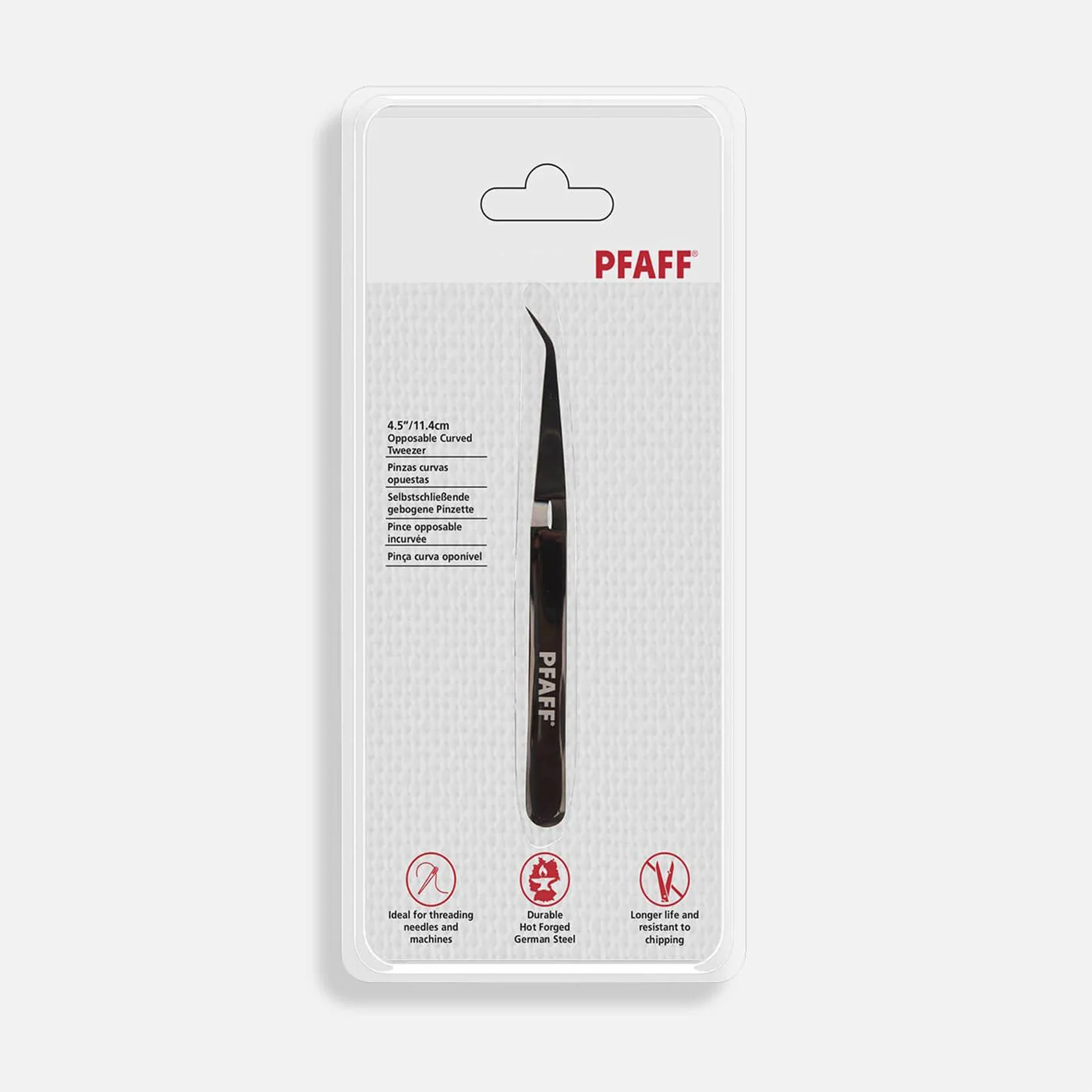 PFAFF® 11.4cm Opposable Curved Tweezer - Image 3