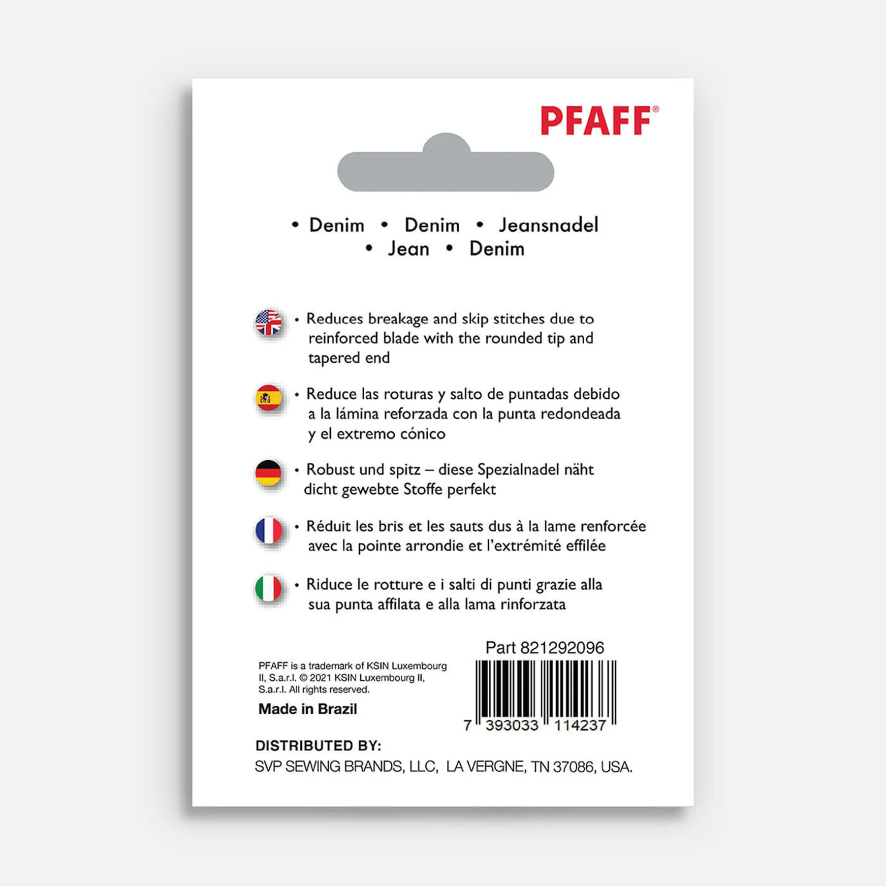 PFAFF® Denim Needles Size 100/16 5-pack - Image 2