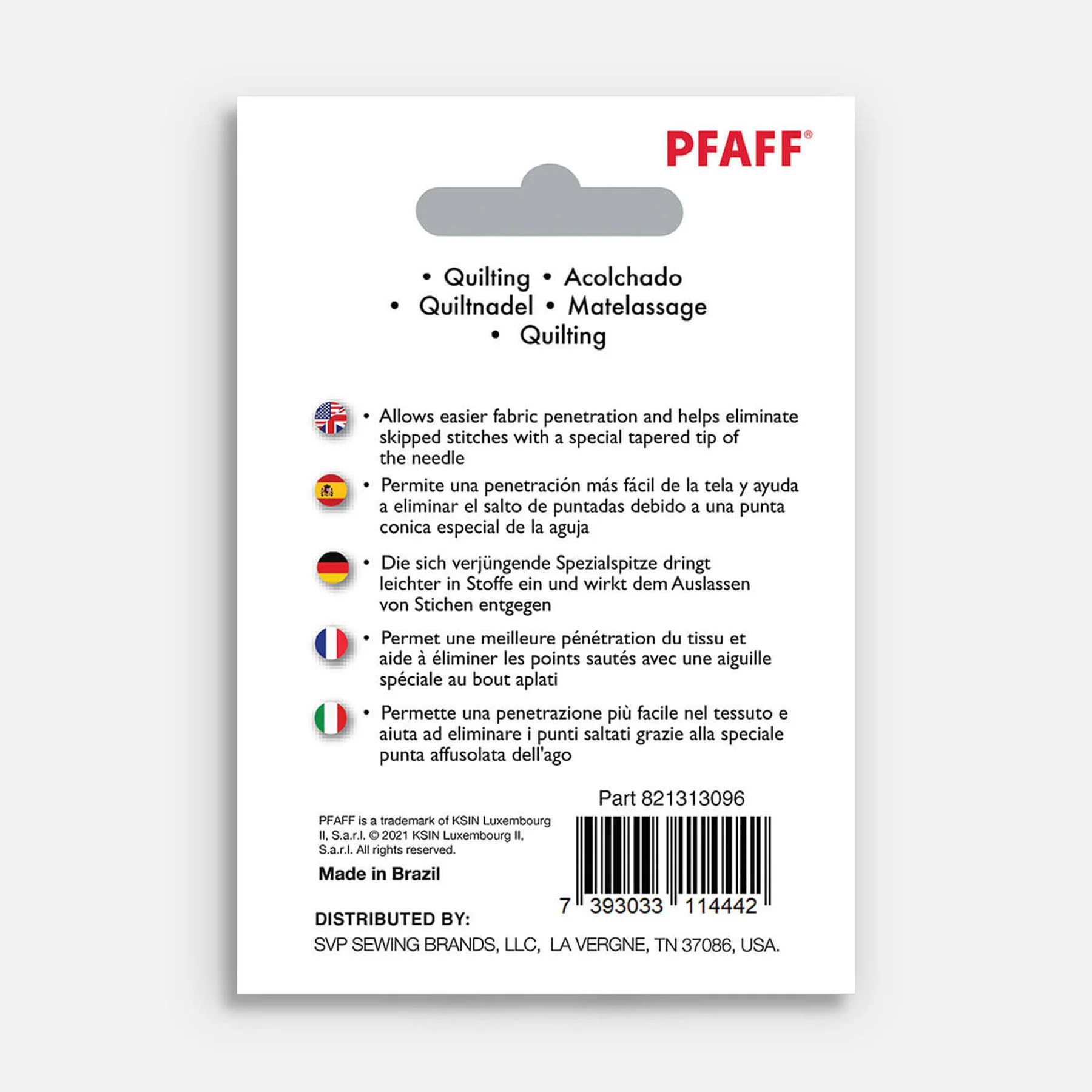 PFAFF® Quilting Needles Size 90/14 5-pack - Image 2