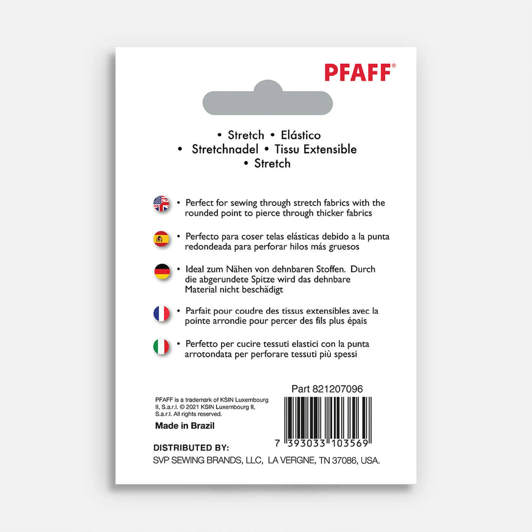 PFAFF® Stretch Fabrics Needles Size 90/14 5-Pack - Image 2